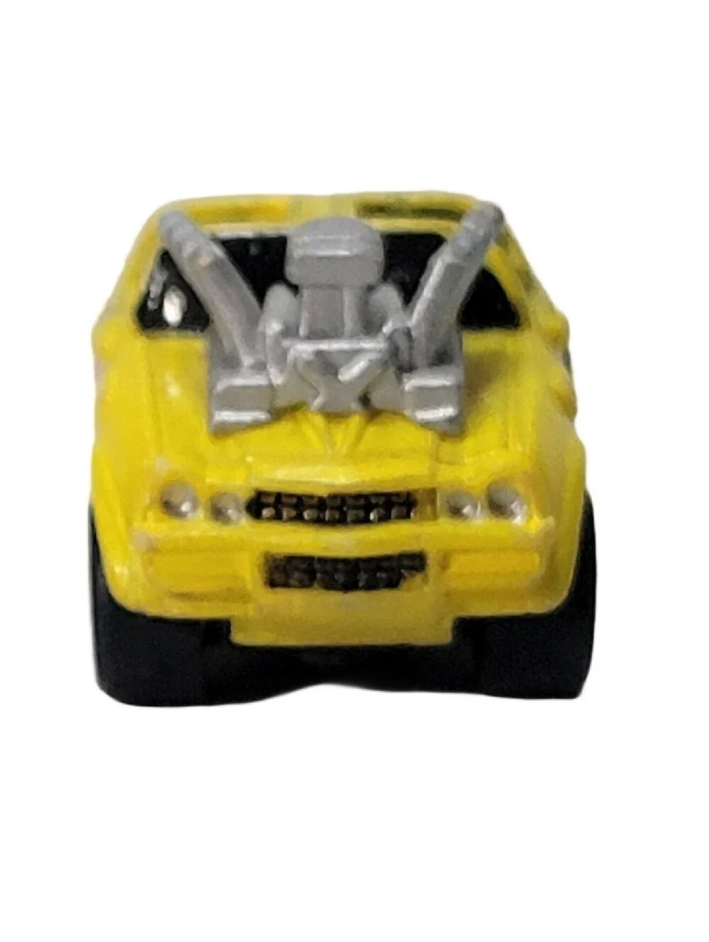Galoob Micro Machines Yellow '70s Chevy Camaro Hot Rod / Red Flames